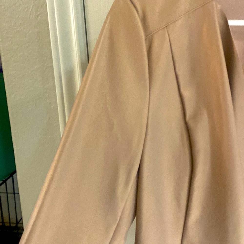 JustFab light Rose Gold Suede Feel Blazer/Jacket. New with tags! Size L - Picture 3 of 11